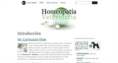 Desktop Screenshot of homeopatiaveterinaria.es