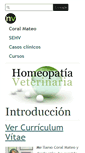 Mobile Screenshot of homeopatiaveterinaria.es