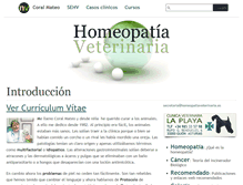 Tablet Screenshot of homeopatiaveterinaria.es